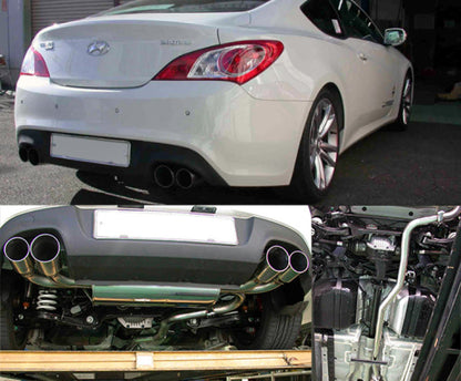 HKS 10+ Genesis 2.0L Turbo Legamax Premium Rear Section Exhaust - 31021-KB001