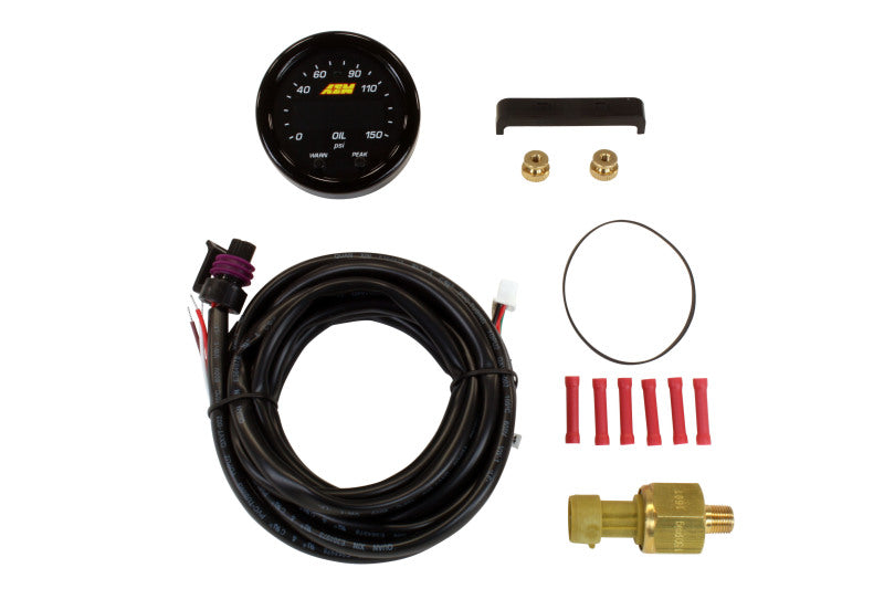 AEM X-Series 0-150 Oil Pressure Gauge Kit - 30-0307