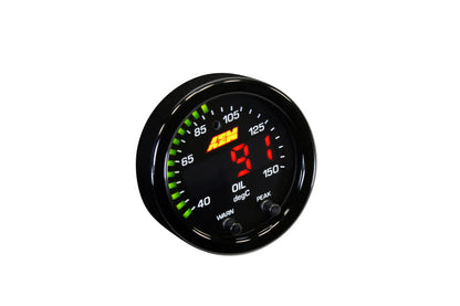 AEM X-Series Temperature 100-300F Gauge Kit (ONLY Black Bezel and - 30-0302