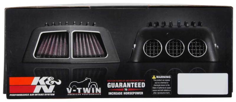 K&N Street Metal Intake System 08-16 Harley Davidson Shaker Silver - RK-3951S