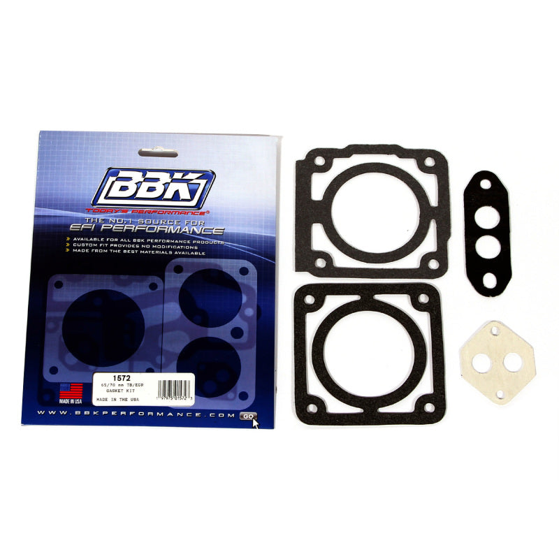 BBK 86-93 Mustang 5.0 65 70mm Throttle Body Gasket Kit - 1572-C-Dub Tech