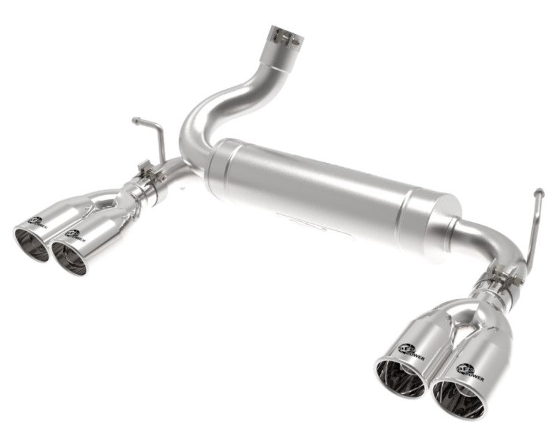 aFe Rebel Series 2.5in 409 SS Axle-Back Exhaust Polished 07-18 - 49-48086-P