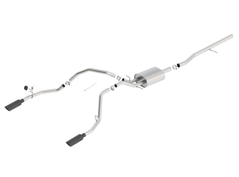 Borla 14 Silv/Sierra 1500 C/B Touring Exh/2.75in in muff 2.25inout - 140535BC