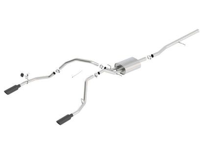 Borla 14 Silv/Sierra 1500 C/B Touring Exh/2.75in in muff 2.25inout - 140535BC