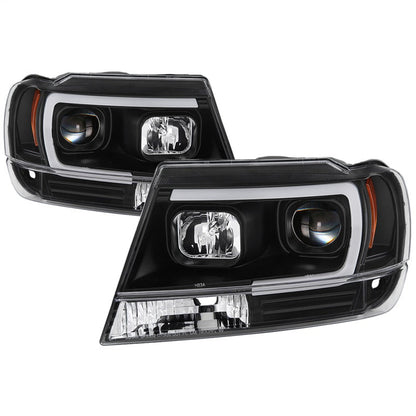 Spyder 99-04 Jeep Grand Cherokee Projector Headlights - Light Bar - 5085221