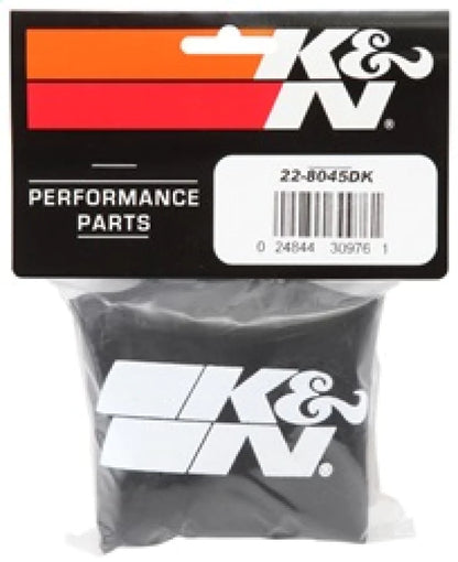 K&N 6in ID x 6inH Closed Top Black DryCharger Air - 22-8045DK