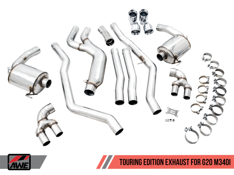 AWE Tuning 2019+ BMW M340i (G20) Non-Resonated Touring Edition Exhaust - 3015-42148-C-Dub Tech