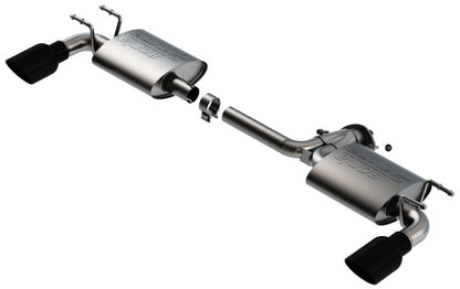Borla 19-21 Mazda 3 Hatchback 2.0/2.5L NA S-Type Axle-back Black - 11970BC