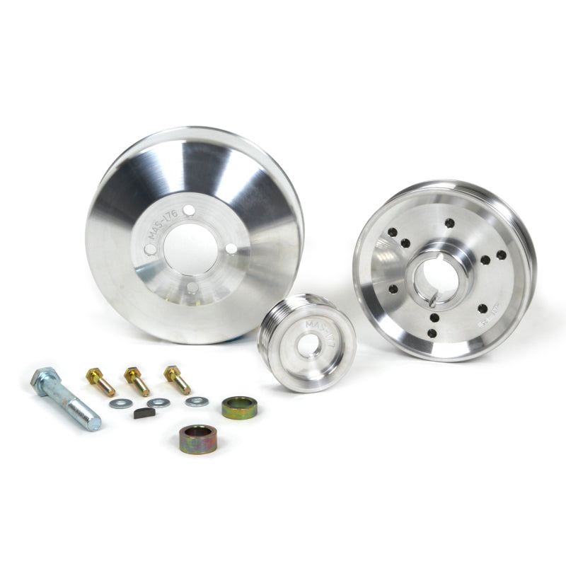 BBK 96-01 Mustang 4.6 GT Cobra Underdrive Pulley Kit - - 1555-C-Dub Tech