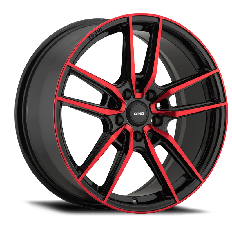 Konig Myth 18x8 5x114.3 ET43 Gloss Black w/ Red Tinted - MY8851443R
