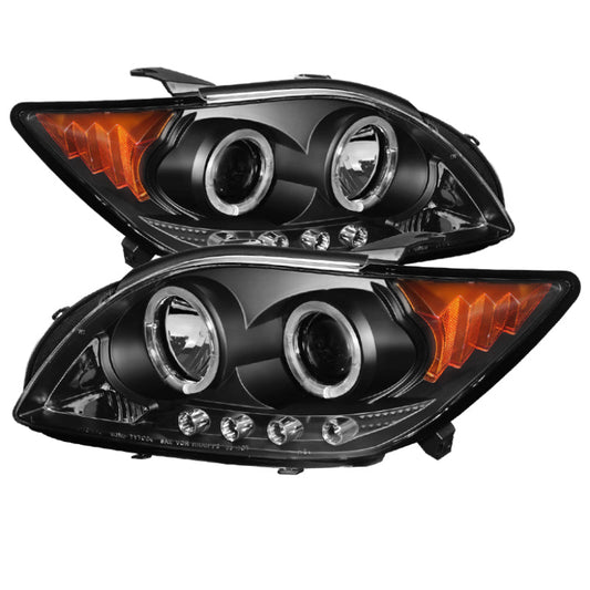 Spyder Scion TC 08-10 Projector Headlights LED Halo -Replaceable LEDs - 5073303