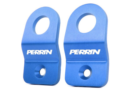 Perrin 08-21 Subaru WRX/STI Upper Radiator Bracket Set - Blue - PSP-ENG-521BL