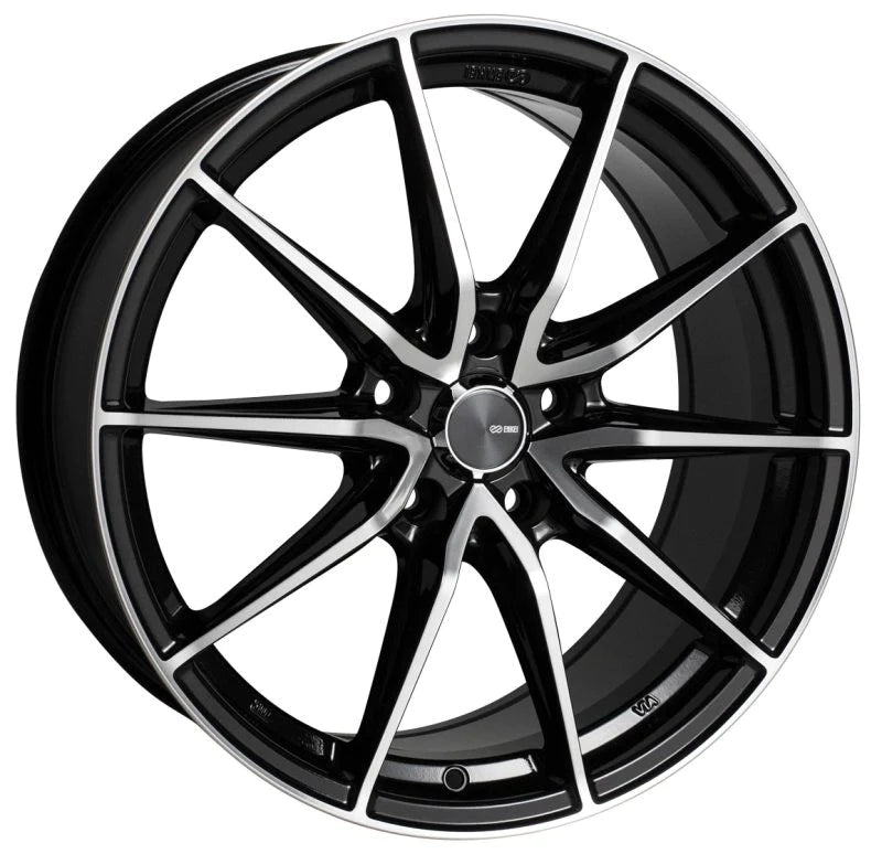 Enkei DRACO 16x7 5x114.3 45mm Offset 72.6 Bore Black Machined - 509-670-6545bkm