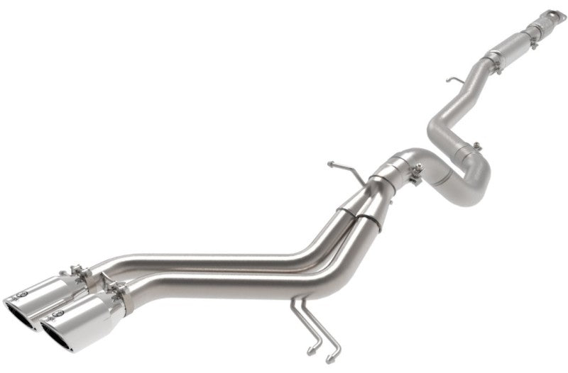 aFe Takeda 2-1/2in to 3in SS-304 Cat-Back Exhaust w/ Polished - 49-37018-P-C-Dub Tech