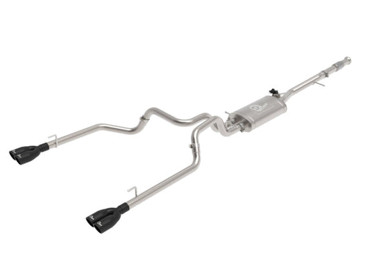 aFe Gemini XV 3in 304 SS Cat-Back Exhaust w/ Cutout - 49-34139-B