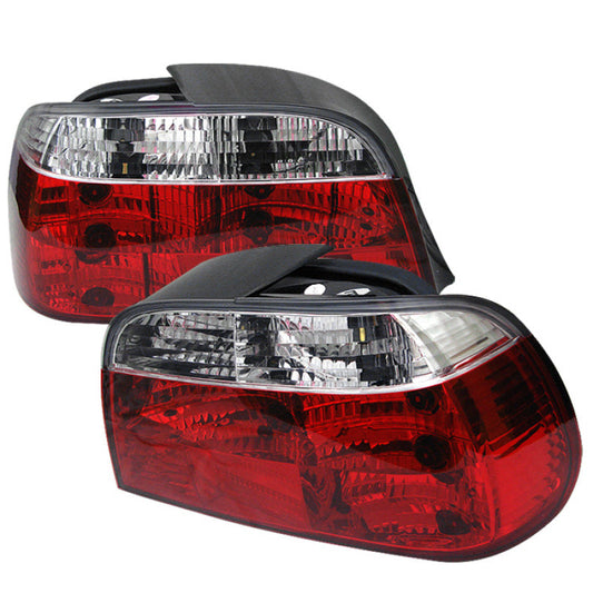 Spyder BMW E38 7-Series 95-01 Crystal Tail Lights Red Clear - 5000651