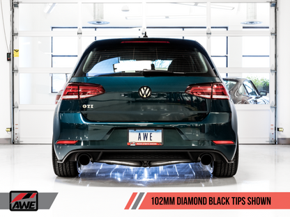 AWE Tuning Volkswagen GTI MK7.5 2.0T Track Edition Exhaust w/Diamond - 3020-33046-C-Dub Tech