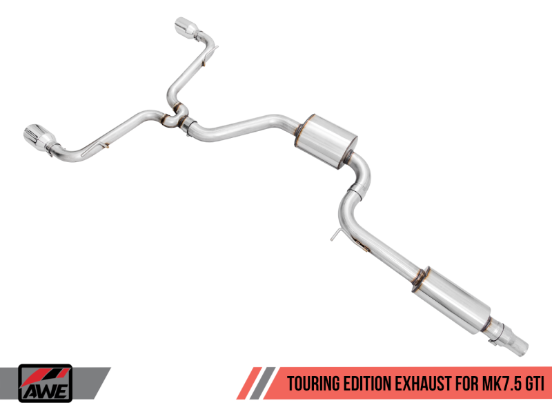 AWE Tuning Volkswagen GTI MK7.5 2.0T Touring Edition Exhaust w/Chrome - 3015-32096-C-Dub Tech