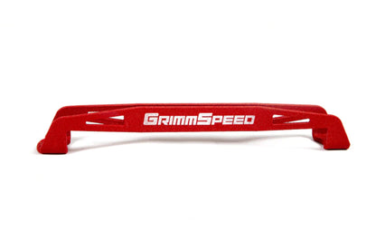 GrimmSpeed 08-18 Subaru WRX/STI Lightweight Battery Tie Down - Red - 121033