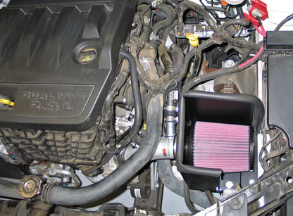 K&N 08-09 Dodge Avenger 2.4L Silver Typhoon Short Ram Intake - 69-2542TS