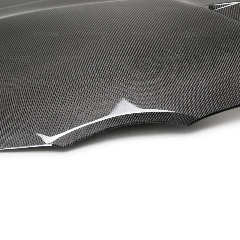 Seibon 2020 Toyota GR Supra TSII-Style Double-Sided Carbon Fiber Hood - HD20TYSUP-TSII-DS