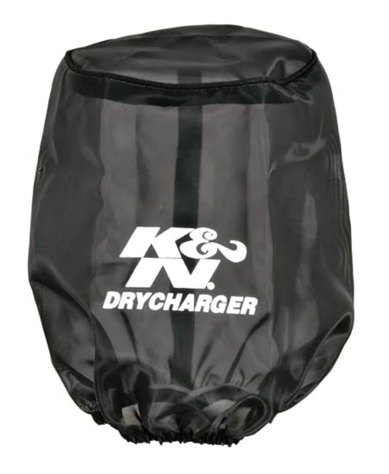 K&N Drycharger Air Filter Wrap Round Tapered Black 5.375in Base - RU-2590DK