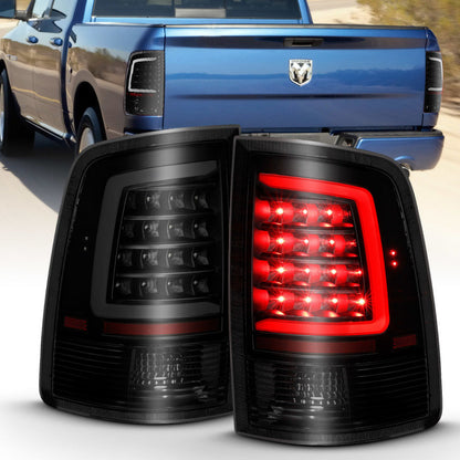ANZO 2009-2018 Dodge Ram 1500 LED Taillight Plank Style Black - 311319-C-Dub Tech