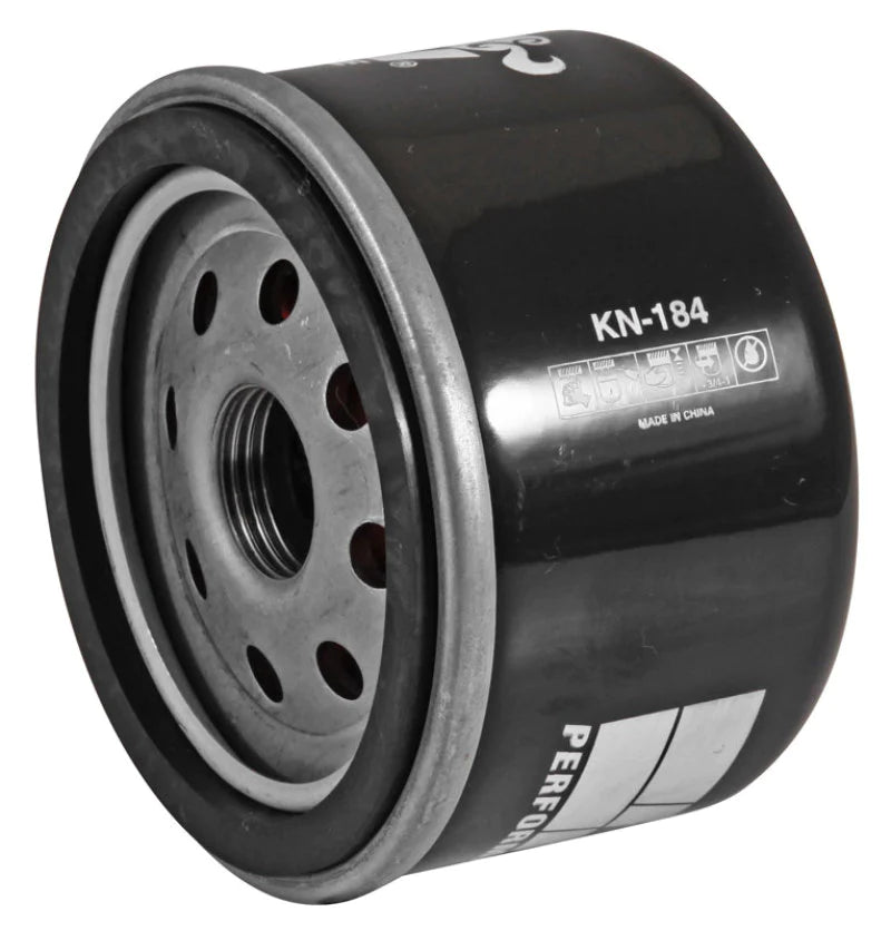 K&N Oil Filter 2.688in Height x 3.031in OD Powersports - - KN-184
