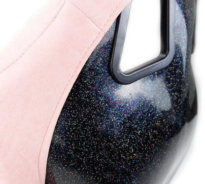 NRG FRP Bucket Seat Prisma Edition w/ Pearlized Back and - FRP-303PK-PRISMA
