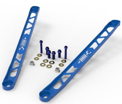 aFe CONTROL 304 Stainless Steel Front Suspension Strut Brace Blue - 450-721003-L-C-Dub Tech