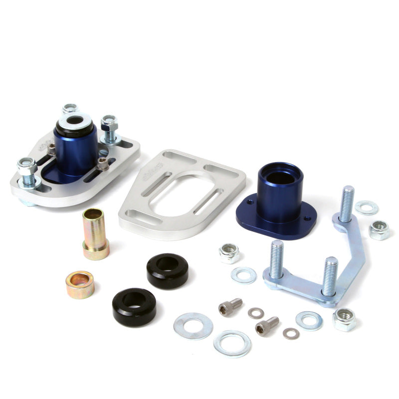 BBK 79-93 Mustang Caster Camber Plate Kit - Silver Anodized - 2525-C-Dub Tech