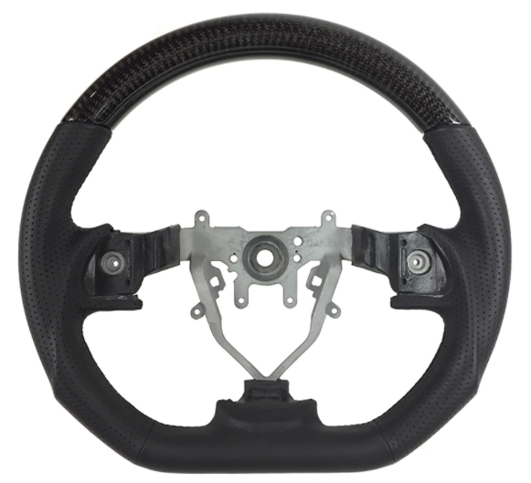 DAMD D-Shaped Black Carbon Steering Wheel | Multiple Subaru Fitments (SS358-DL-KCK)