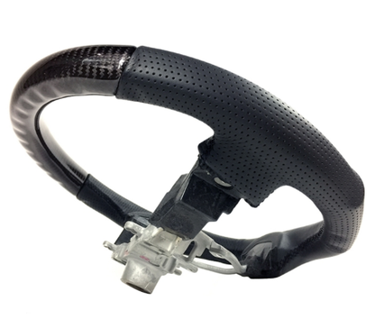 DAMD D-Shaped Black Carbon Steering Wheel | Multiple Subaru Fitments (SS358-DL-KCK)