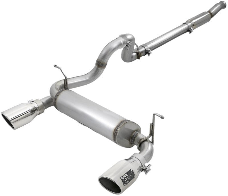 aFe Rebel Series 409 Stainless Steel Cat-Back Exhaust 18-21 Jeep - 49-48096-P