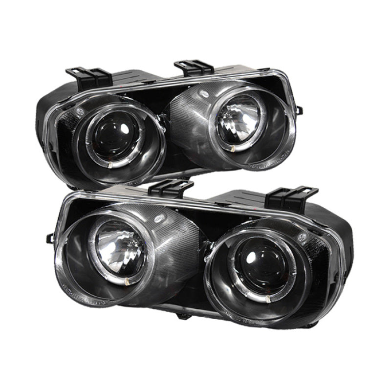 Spyder Acura Integra 94-97 Projector Headlights LED Halo -Black High - 5008671