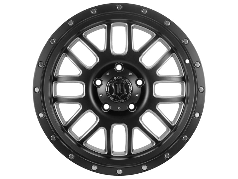 ICON ALPHA SATIN BLACK/MILLED WINDOWS