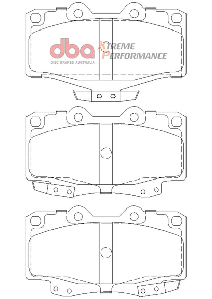 DBA 92-99 Toyota Land Cruiser XP Performance Front Brake Pads - DB1149XP