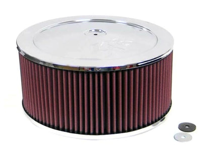 K&N 14in. Red Custom Air Cleaner Assembly - 5.125in. Flange - 60-1210