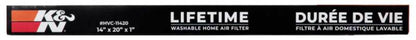 K&N HVAC Filter - 14 x 20 x 1 - HVC-11420