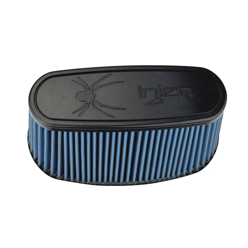 Injen NanoWeb Dry Air Filter 8.7x3.9in Oval ID / 10.4x5.6in - X-1130-BB