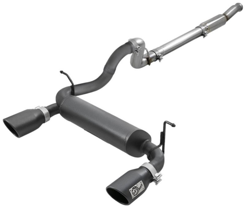 aFe Rebel Series 409 Stainless Steel Cat-Back Exhaust 18-21 Jeep - 49-48096-B