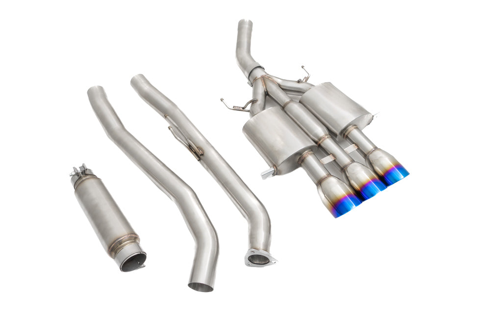 Honda Civic Type-R 2017+ Cat-Back Exhaust System (Burnt Tips) - - MR-CBS-HC17R-BT