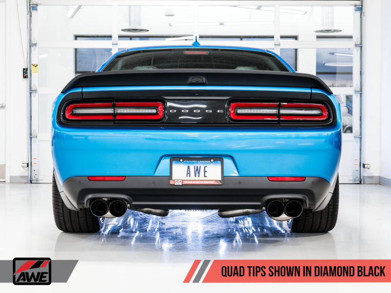 AWE Tuning 2015+ Dodge Challenger 6.4L/6.2L Non-Resonated Touring Edition Exhaust - 3020-43082-C-Dub Tech