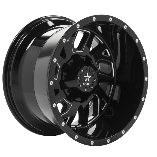 RBP 65R GLOCK GLOSS BLACK MACHINED GROOVES