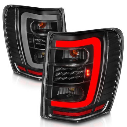 ANZO 1999-2004 Jeep Grand Cherokee LED Tail Lights w/ Light - 311394