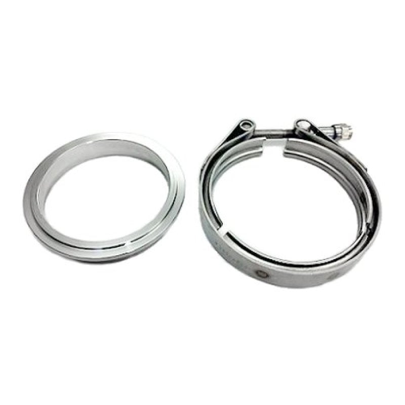 ATP 3in SS Downpipe Flange & Clamp GT w/ Protruded - ATP-CLC-CLA-052-C-Dub Tech
