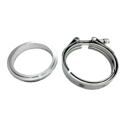 ATP 3in SS Downpipe Flange & Clamp GT w/ Protruded - ATP-CLC-CLA-052-C-Dub Tech