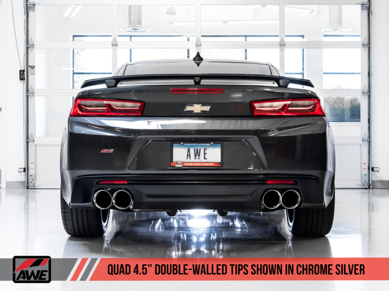 AWE Tuning 16-19 Chevrolet Camaro SS Axle-back Exhaust - Track - 3020-42067-C-Dub Tech