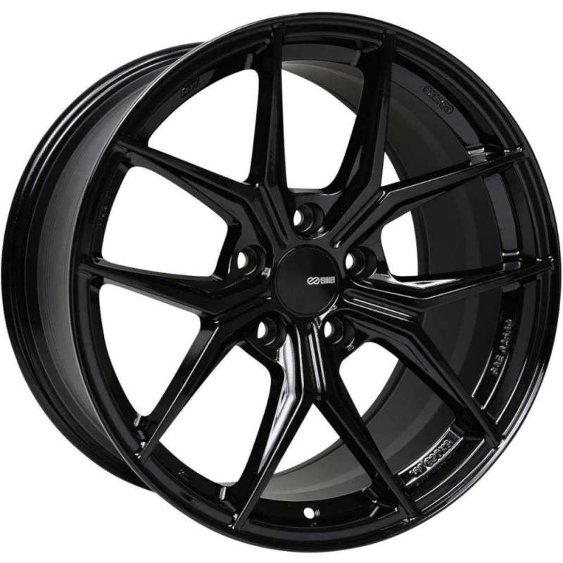 Enkei TSR-X 20x9.5 40mm Offset 5x120 BP 72.6 CB Gloss - 529-295-1240BK