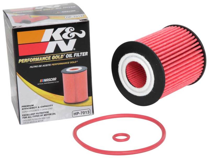 K&N 07-09 Mazdaspeed3 Performance Gold Oil Filter (OEM style cartridge - HP-7013